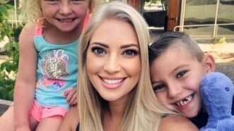 Melissa Henderson with two of her kids