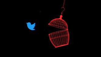 Twitter bird set free from cage