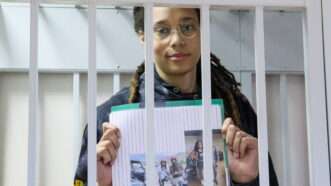 Brittney Griner in a Russian jail cell